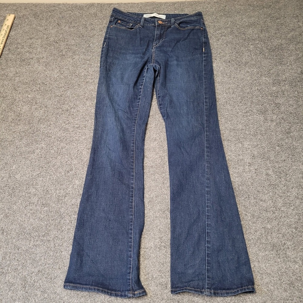 Signature by Levi Strauss Jeans Womens Size 8 Dark Wash Mid Rise Bootcut Denim